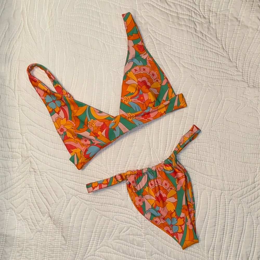 Skatie Nadie Print - Asher Top Only - Bikini Swimwear